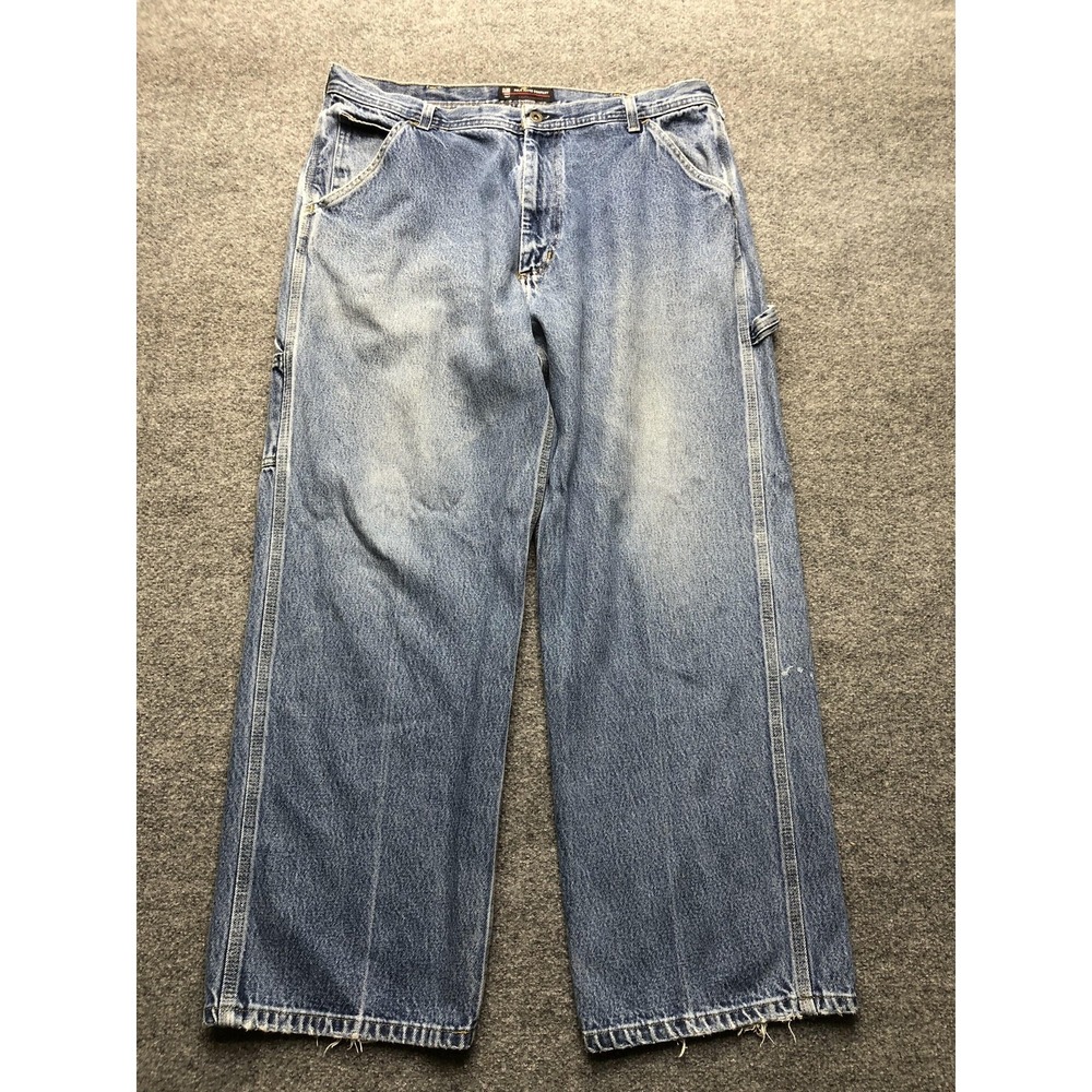 Polo Jeans Company Ralph Lauren Jeans Mens 36x30 Blue Carpenter Wide Leg Denim